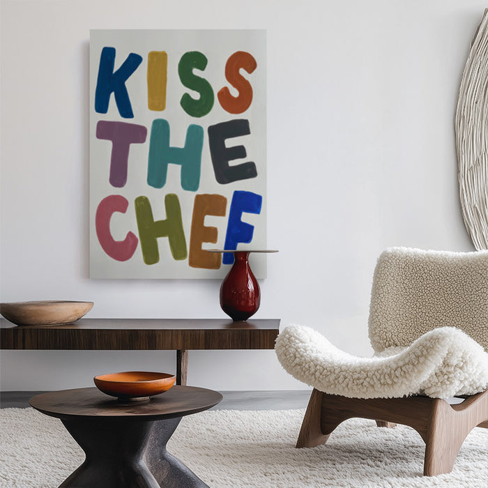 Kiss The Chef Canvas