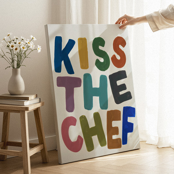 Kiss The Chef Canvas