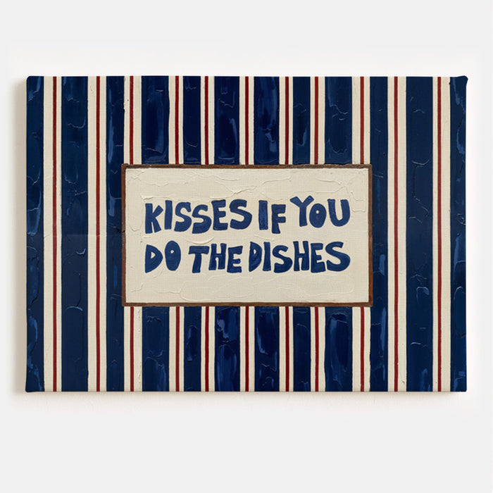 Kisses For Dishes Canvas