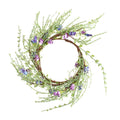 Large Twiggy Artificial Lilac Candle Ring, 6-1/2-Inch