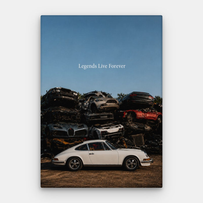 Legends Live Forever Canvas — Canvas Vertical #01