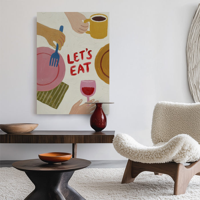 Lets Eat Canvas