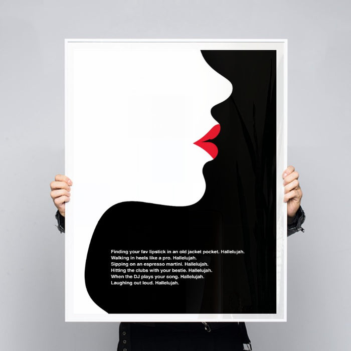 Lipstick Hallelujah — Art Print Vertical #03