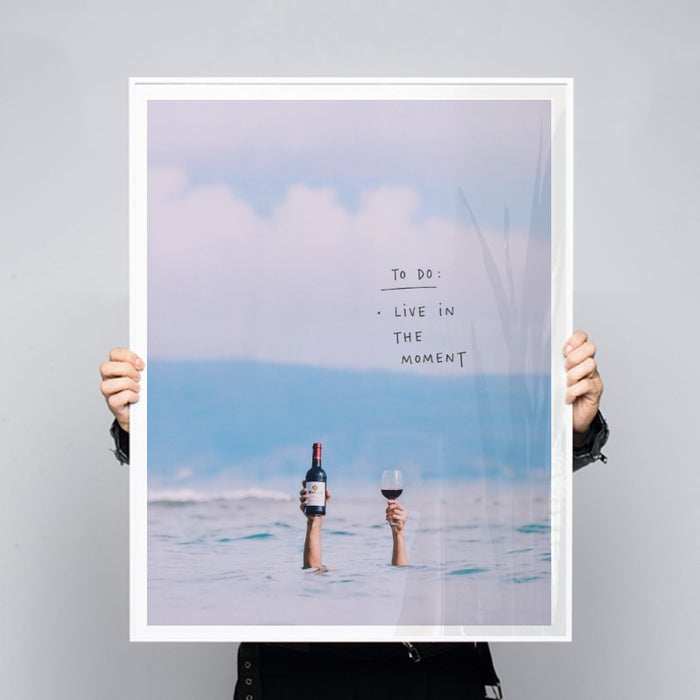 Live In The Moment — Art Print Vertical #03