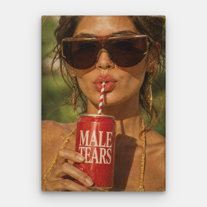 Male Tears Canvas — Canvas Vertical #01