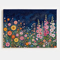 Midnight Garden Bloom Canvas