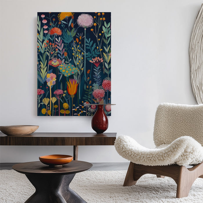 Midnight Garden Canvas