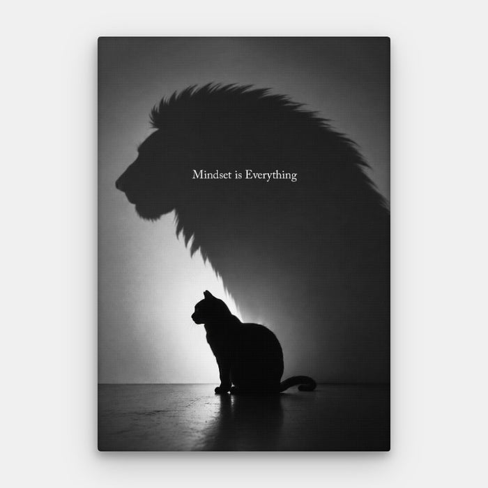 Mindset Is Everything Canvas — Canvas Vertical #01