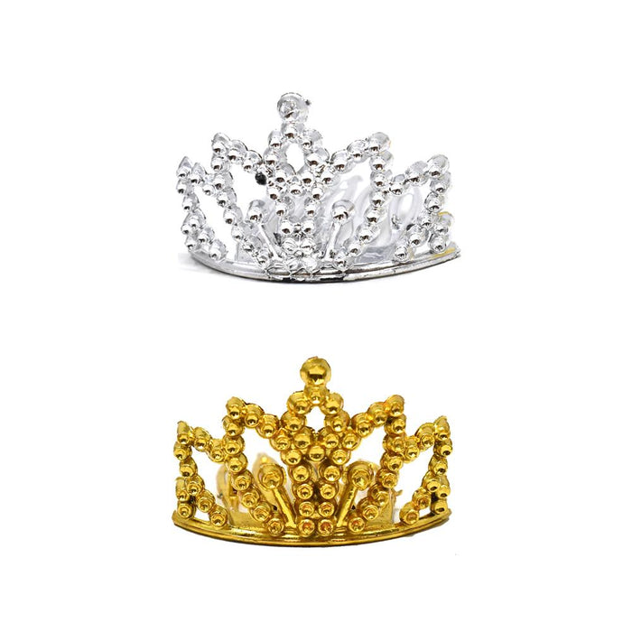Mini Crown Hair Comb Accessory, 1-3/16-Inch, 12-Count