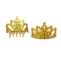 Mini Crown Hair Comb Accessory, 1-3/16-Inch, 12-Count
