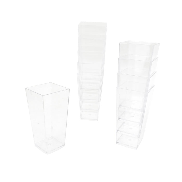 Mini Tall Square Dessert Container, 1-1/2-Inch, 10-Count