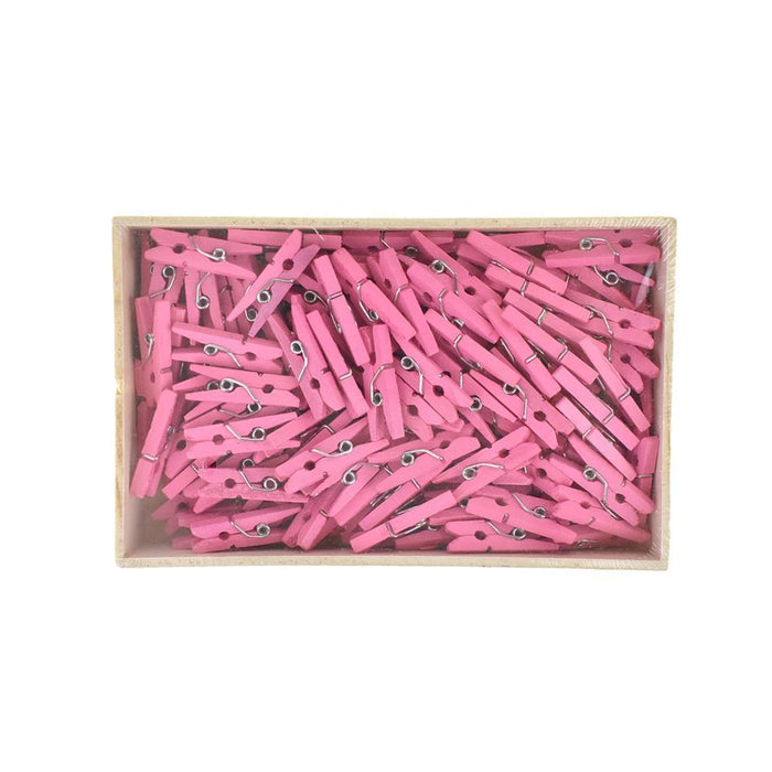 Mini Wooden Clothespins, 1-Inch, 144-Count