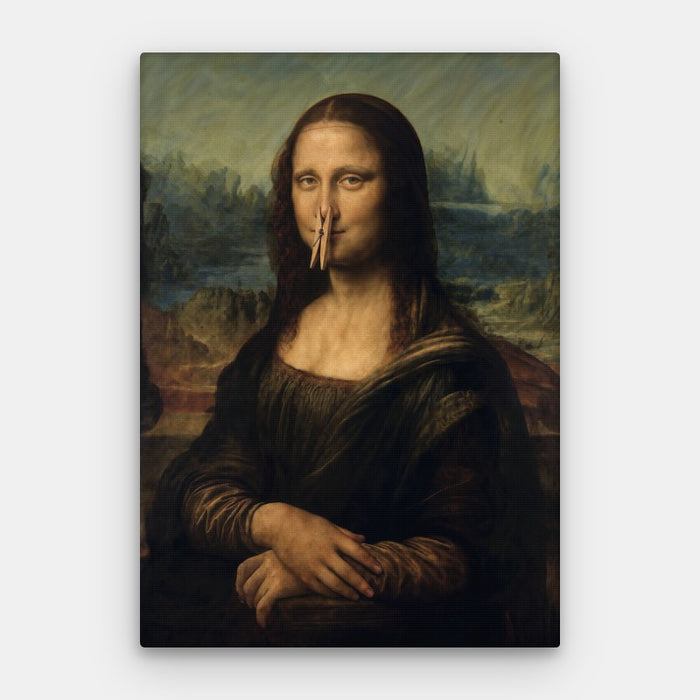 Mona Fisa Canvas — Canvas Vertical #01