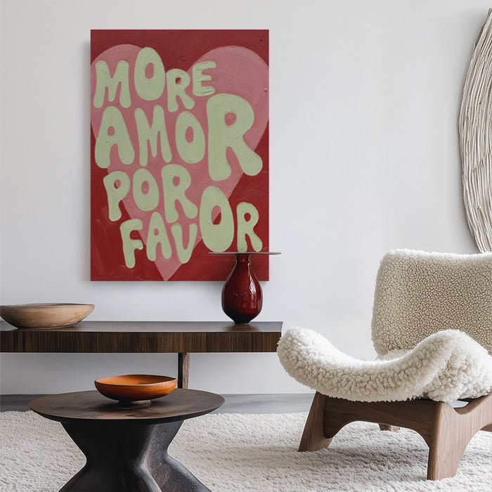 More Amor Por Favor 2 Canvas