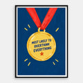 Most Likely To Overthink — Art Print Vertical #01