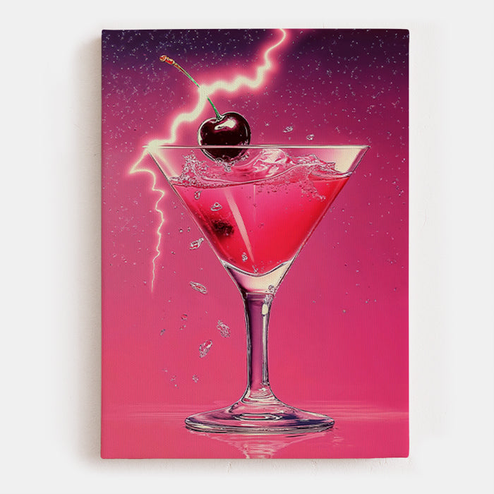Neon Kiss Canvas