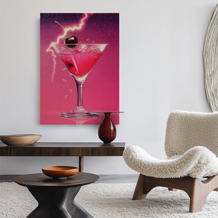 Neon Kiss Canvas