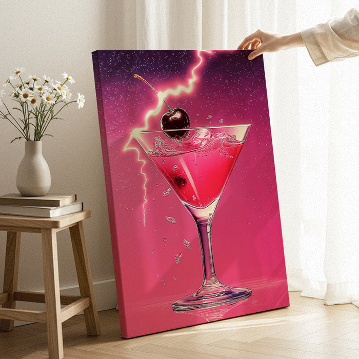 Neon Kiss Canvas
