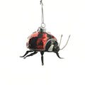 Noble Gems Glass Glitter Ladybug Ornament, 3-1/4-Inch