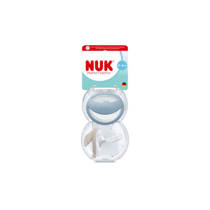 NUK PERFECT MATCH SILICONE SOOTHER- 2 PACK