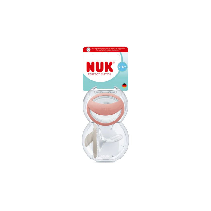 NUK PERFECT MATCH SILICONE SOOTHER- 2 PACK