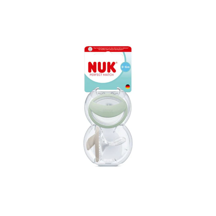 NUK PERFECT MATCH SILICONE SOOTHER- 2 PACK