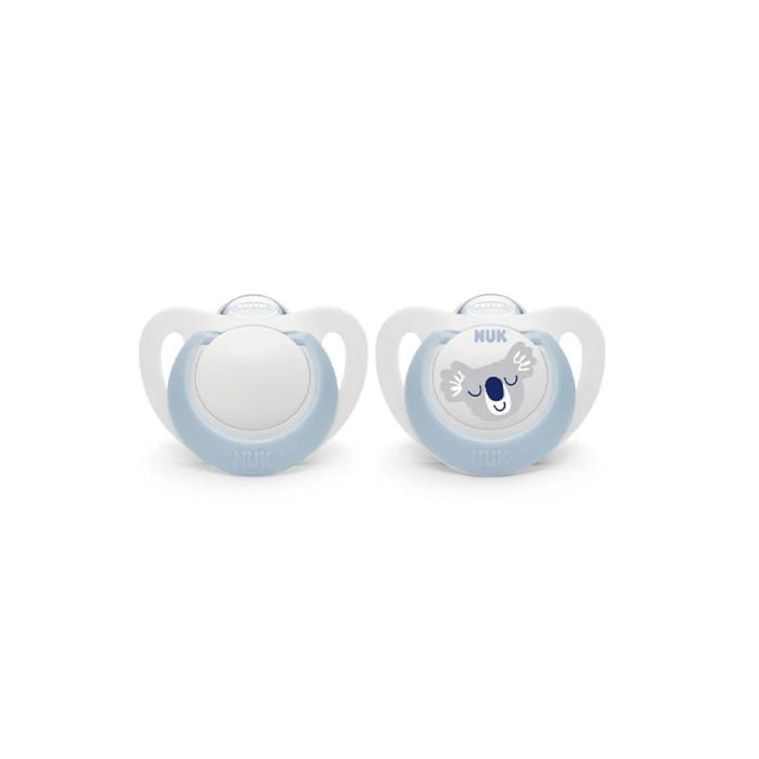 NUK STAR SILICONE SOOTHER- 2 PACK