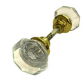 Octagonal Glass Door Knob Set - paxton hardware ltd