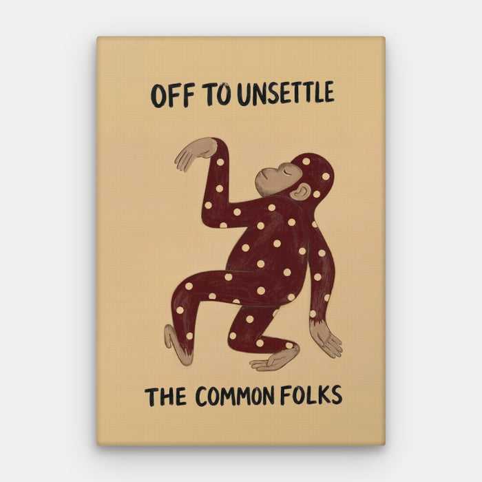Off To Unsettle Canvas — Canvas Vertical #01