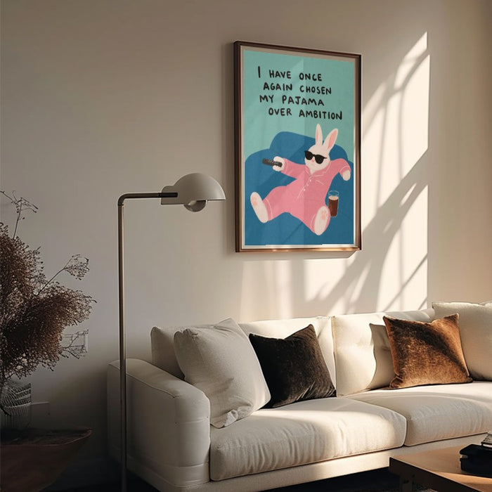 Pajama Over Ambition — Art Print Vertical #05