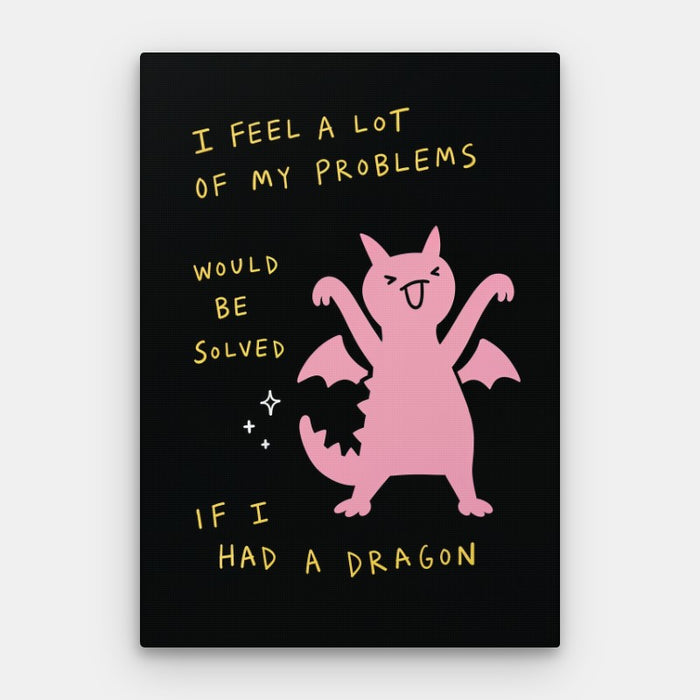 Pet Dragon Canvas — Canvas Vertical #01