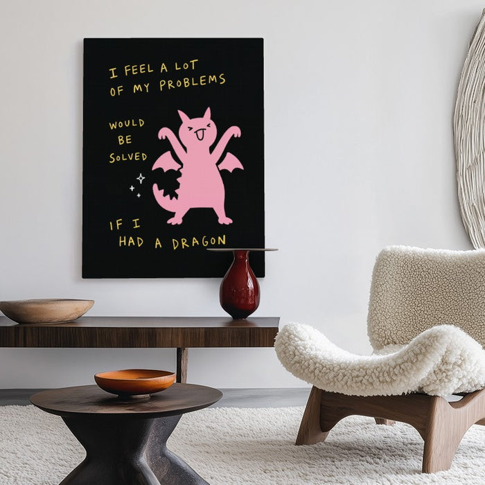 Pet Dragon Canvas — Canvas Vertical #02