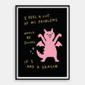 Pet Dragon — Art Print Vertical #01
