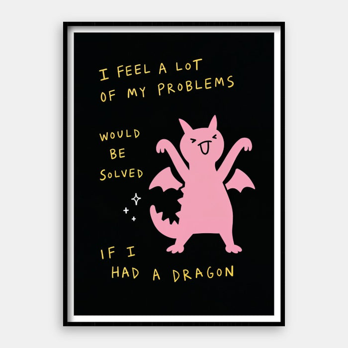 Pet Dragon — Art Print Vertical #01