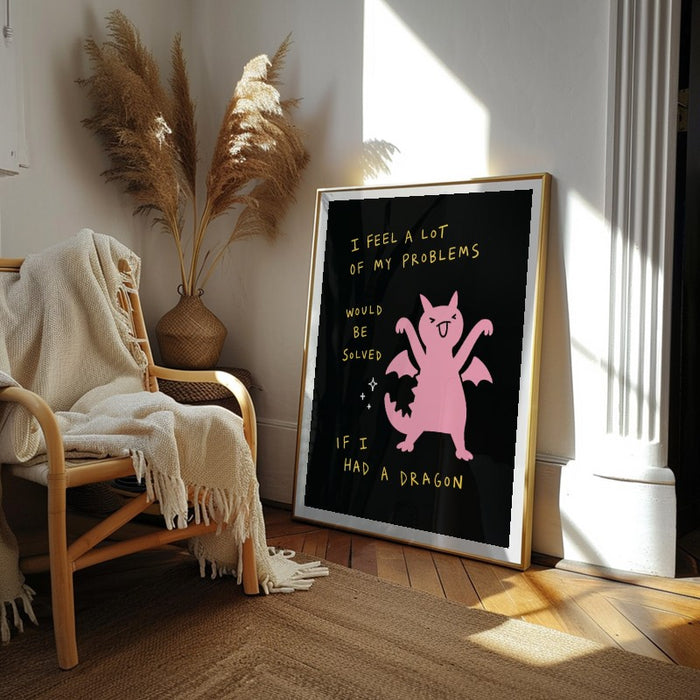 Pet Dragon — Art Print Vertical #02