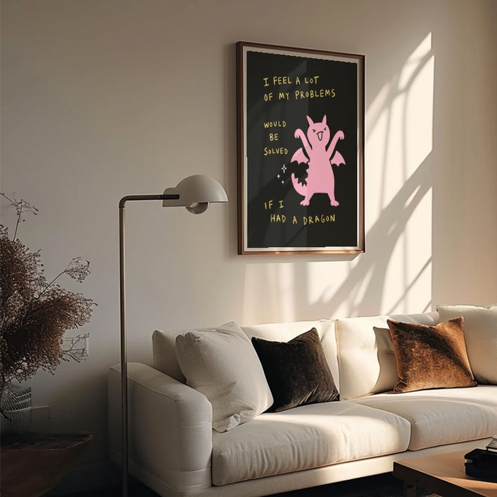 Pet Dragon — Art Print Vertical #05