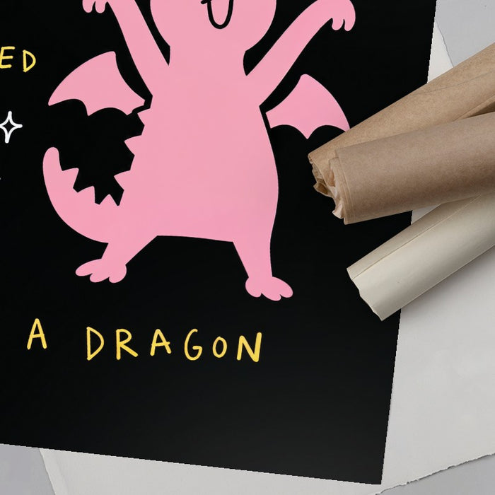 Pet Dragon — Art Print Vertical #06
