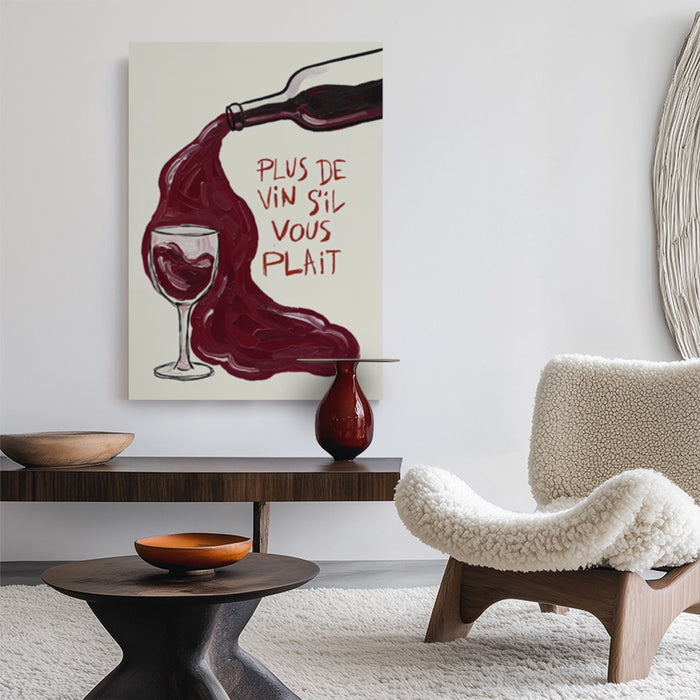 Plus de Vin Canvas