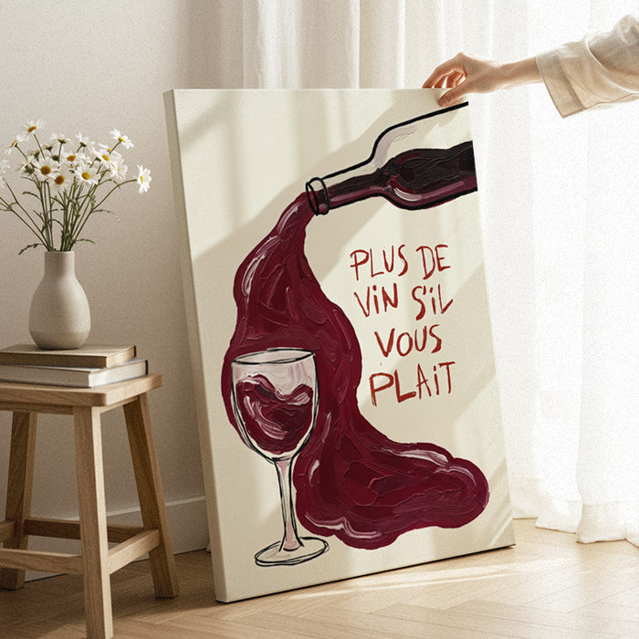 Plus de Vin Canvas