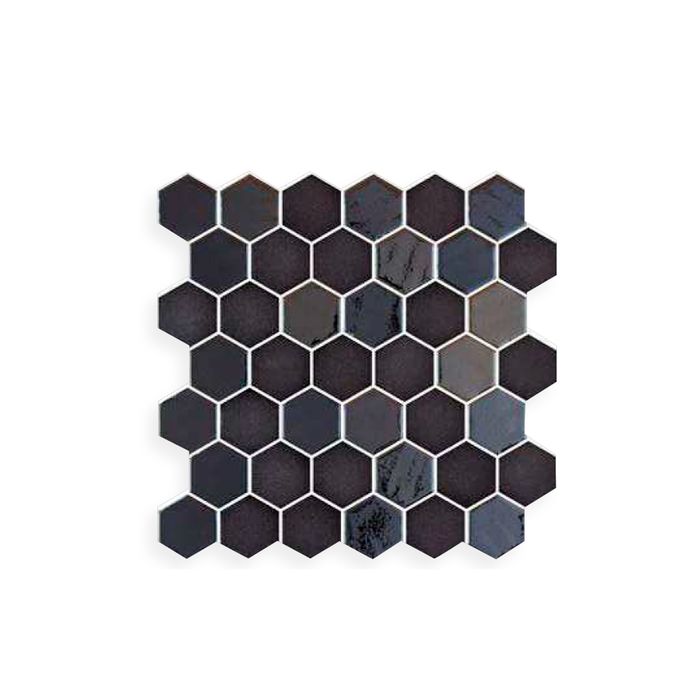 Transform any space with this Onix tile. The hexagon pattern on this 12x12 tile gives it a unique and sophisticated look.

High-quality and durable flooring tiles, available in a wide range of colors and textures. Perfect for any space, combining strength with stylish versatility. We offer the highest quality in our diverse lines of ceramic tile. Design and good taste combine to elevate the ambiance you want to create.