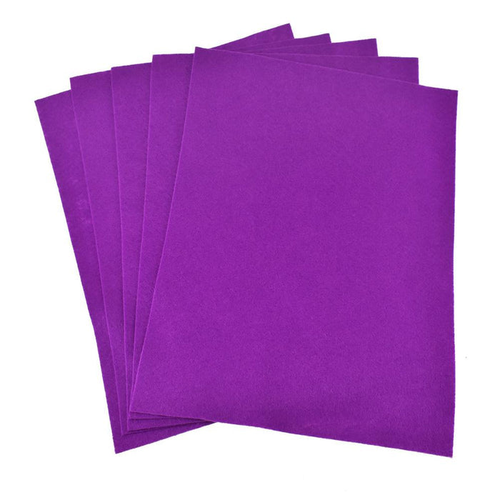 Premium Craft Felt Sheets, 8-1/2-Inch x 11-Inch, 5-Count, Majestic Violet