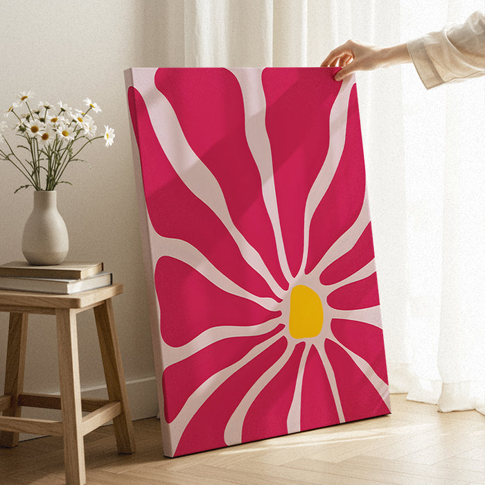 Radiant Pink Bloom Canvas