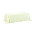 Rectangular Polyester Tablecloth, 90-Inch by 132-Inch, Ivory