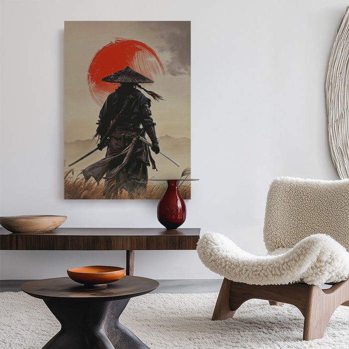 Red Sun Ronin Canvas