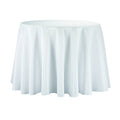 Round Polyester Tablecloth, 90-Inch, White