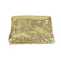 Round Sequin Tablecloth Cover, Gold, 108-Inch