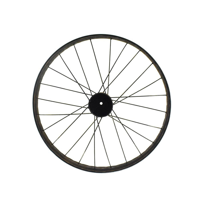 Rusty and Antique Themed Large Bike Wheel, 18-Inch