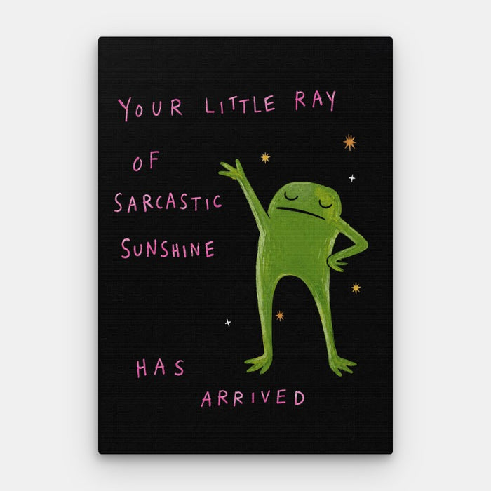 Sarcastic Sunshine Canvas — Canvas Vertical #01