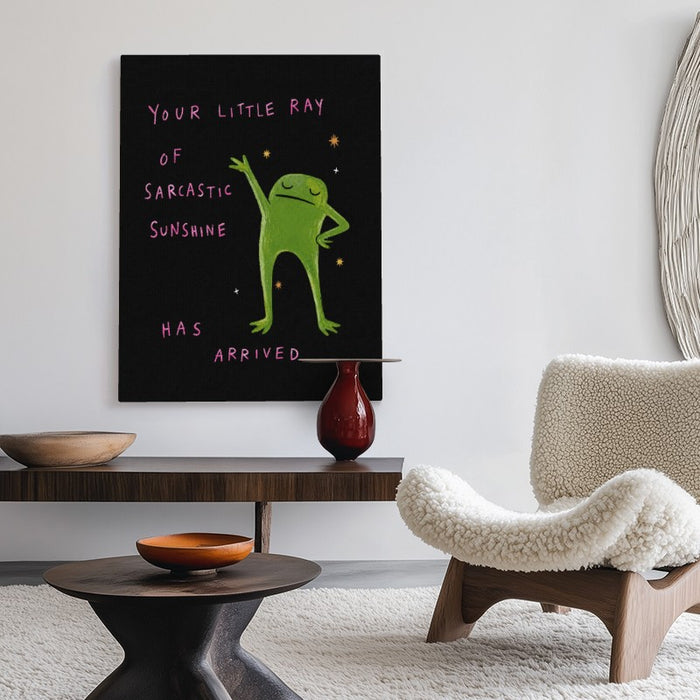 Sarcastic Sunshine Canvas — Canvas Vertical #02
