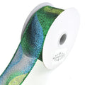 Sheer Glitter Mist Wired Edge Christmas Ribbon, 1-1/2-Inch, 10-Yard, Lime
